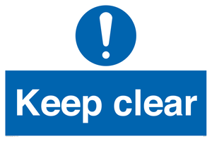 Keep clear sign
