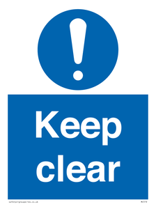 Keep clear sign