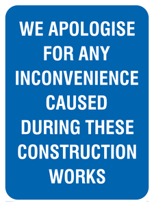 Apologies during construction
