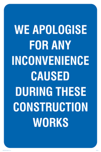 Apologies during construction