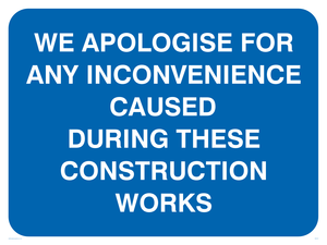 Apologies during construction