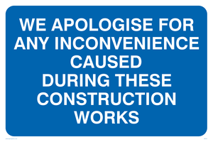 Apologies during construction