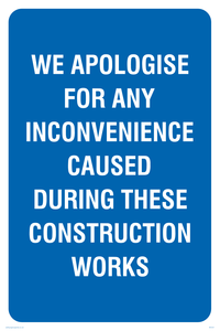Apologies during construction