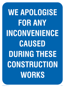 Apologies during construction