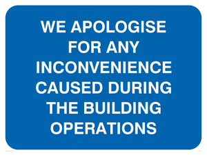 Apologies during building