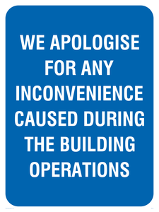 Apologies during building