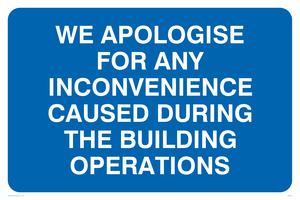Apologies during building