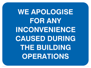 Apologies during building