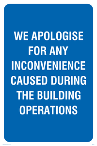 Apologies during building