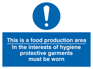 Food production hygiene PPE