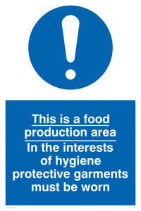 Food production hygiene PPE