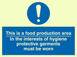 Food production hygiene PPE