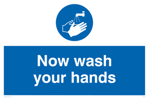now wash your hands