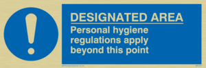 Designated area hygiene rules