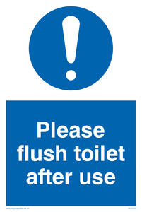 Please flush toilet