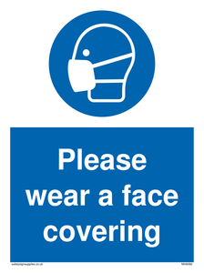 Please wear a face covering