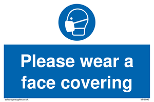 Please wear a face covering