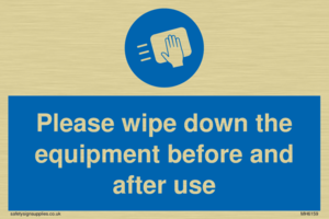 Please wipe down the equipment before and after use