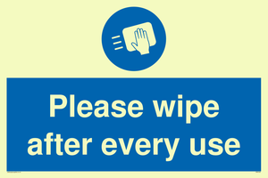 Please wipe after every use