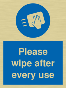 Please wipe after every use