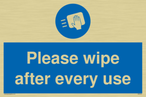 Please wipe after every use