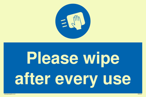 Please wipe after every use