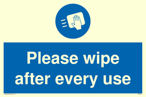 Please wipe after every use