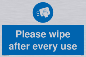 Please wipe after every use