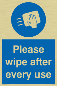 Please wipe after every use