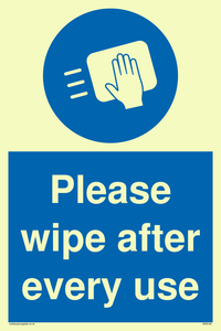 Please wipe after every use