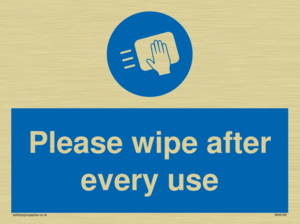 Please wipe after every use