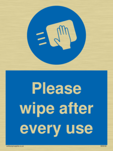 Please wipe after every use