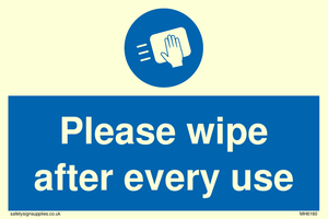 Please wipe after every use