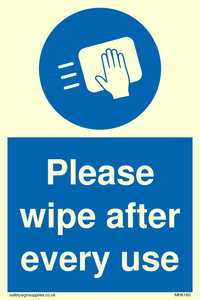 Please wipe after every use