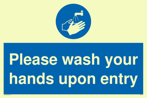 Please wash your hands upon entry