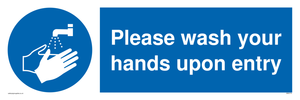 Please wash your hands upon entry