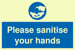 Please sanitise your hands