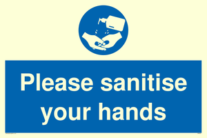 Please sanitise your hands