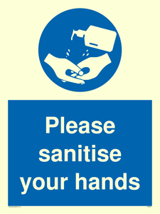 Please sanitise your hands