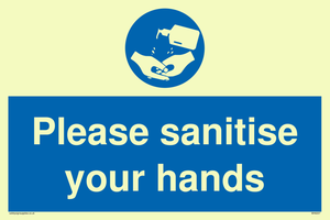 Please sanitise your hands