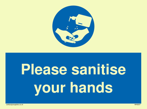 Please sanitise your hands