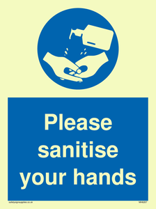 Please sanitise your hands