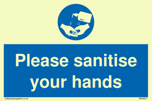 Please sanitise your hands