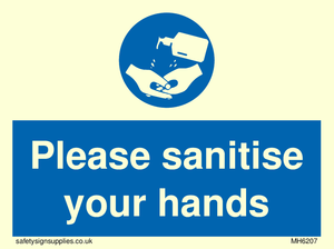 Please sanitise your hands