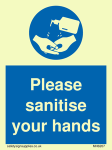 Please sanitise your hands