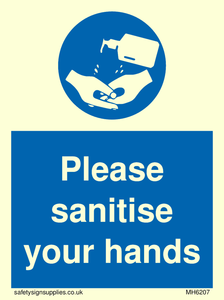 Please sanitise your hands