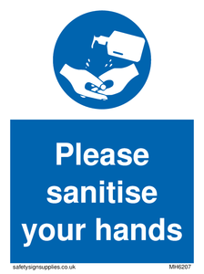 Please sanitise your hands