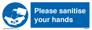 Please sanitise your hands