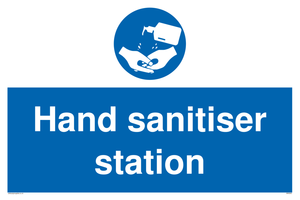 Hand sanitiser station sign 