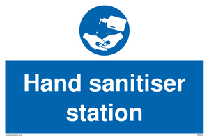 Hand sanitiser station sign 